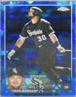 Jake Burger #528 2023 Topps Chrome Sapphire Baseball