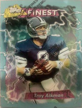 Troy Aikman #185 1995 Topps Finest Football