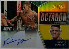 Dustin Poirier [Gold Prizms] #OA-DPR Ufc Cards 2021 Panini Select UFC Octagon Action Signatures Prices