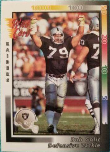 Bob Golic #305 1992 Wild Card Football