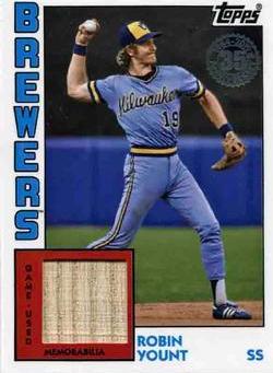 Robin Yount #84R-RY Baseball Cards 2019 Topps 1984 Baseball Relics