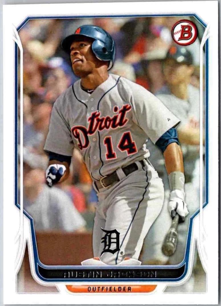Austin Jackson #18 Baseball Cards 2014 Bowman