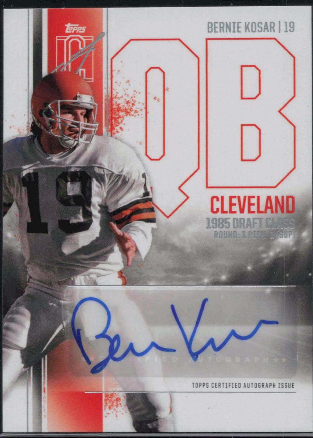 Bernie Kosar #VCA-BK Football Cards 2024 Topps Signature Class Veterans Class Autograph Variation