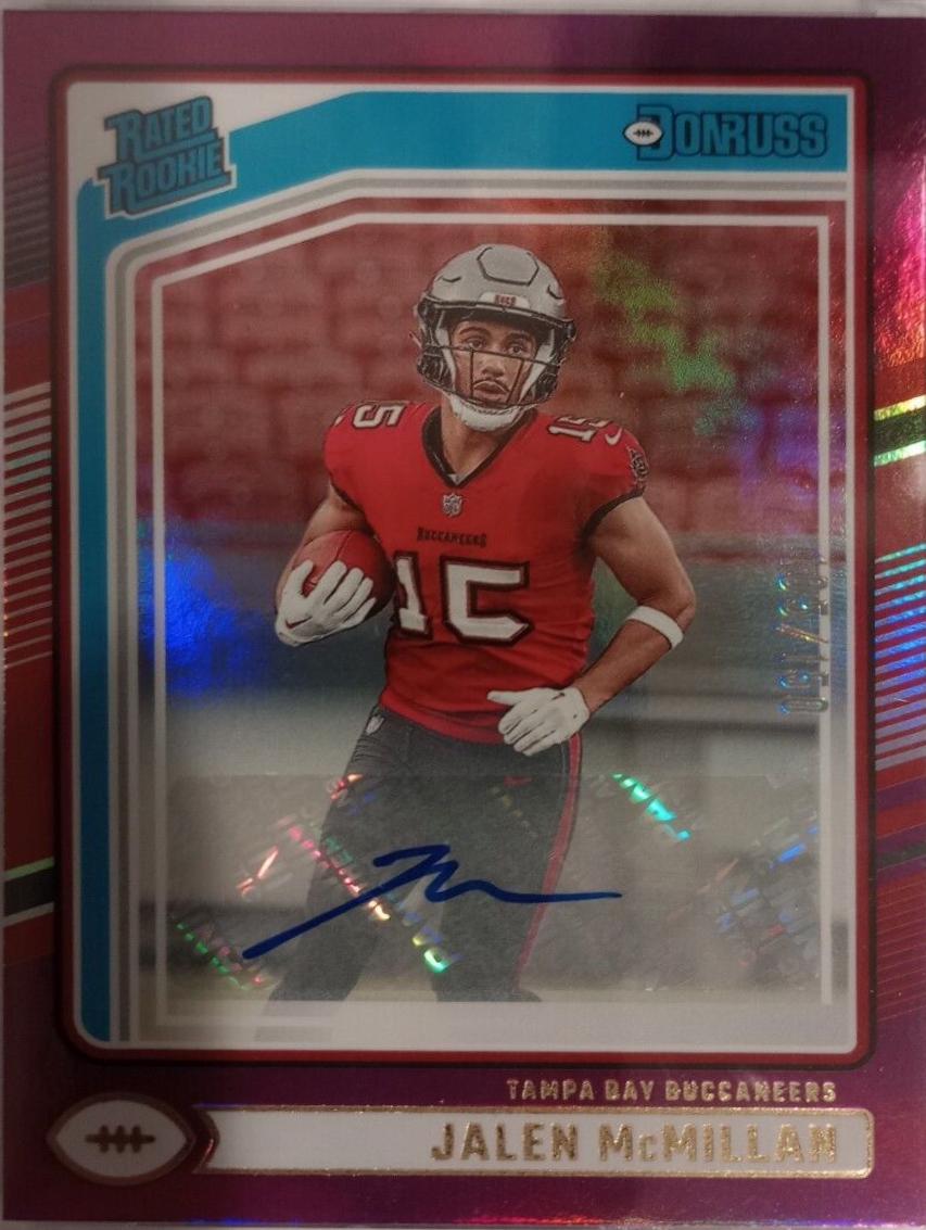 Jalen McMillan #388 2024 Panini Donruss Rated Rookies Autograph Football
