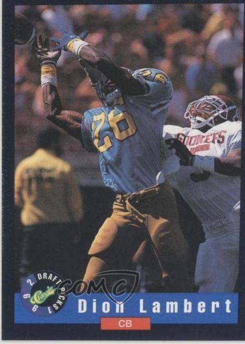 Dion Lambert #23 Football Cards 1992 Classic Draft Picks