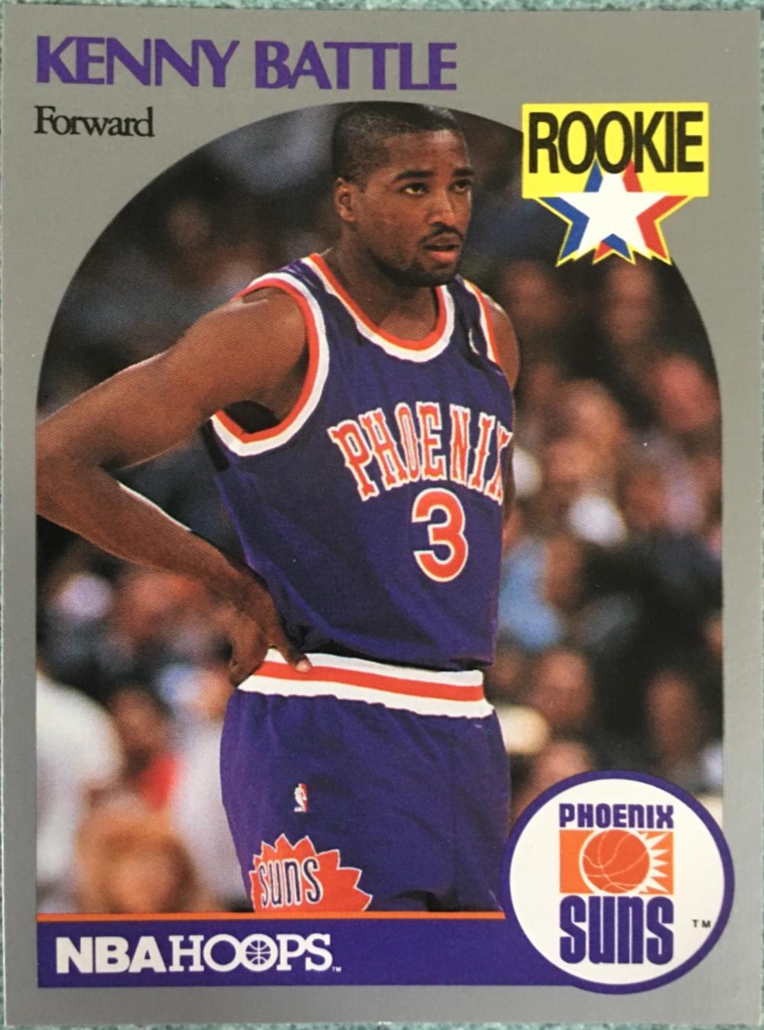 Kenny Battle #233 Basketball Cards 1990 Hoops