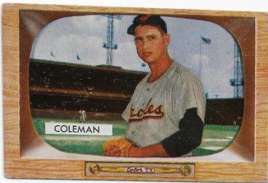 Joe Coleman #3 Baseball Cards 1955 Bowman