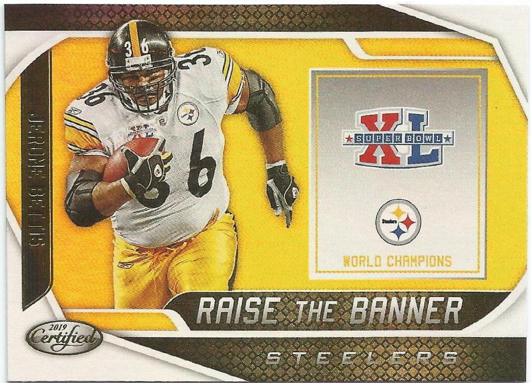 Jerome Bettis #RTB-JB Football Cards 2019 Panini Certified Raise the Banner