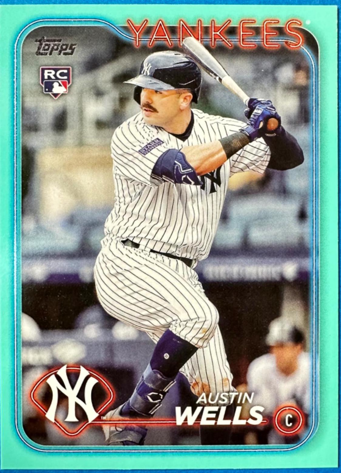 Austin Wells [Aqua] (2024 Topps)
