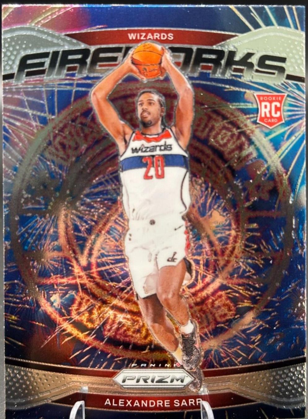 Alexandre Sarr #21 Basketball Cards 2024 Panini Prizm Fireworks