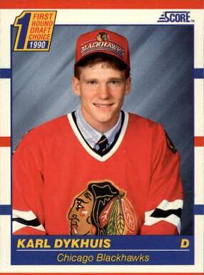 Karl Dykhuis #437 Hockey Cards 1990 Score