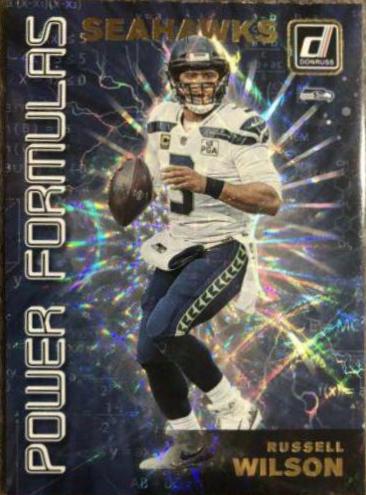 Russell Wilson #PF 11 Football Cards 2019 Donruss Power Formulas