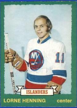 Lorne Henning #218 Hockey Cards 1973 O-Pee-Chee