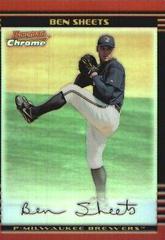 Ben Sheets [Refractor] #38 Baseball Cards 2002 Bowman Chrome Prices