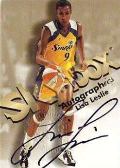 Lisa Leslie #4 Basketball Cards 1999 Hoops WNBA Autographics