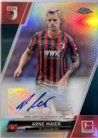 Arne Maier #BCA-AMA Soccer Cards 2021 Topps Chrome Bundesliga Autographs