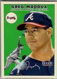 Greg Maddux #57 Baseball Cards 2000 Fleer