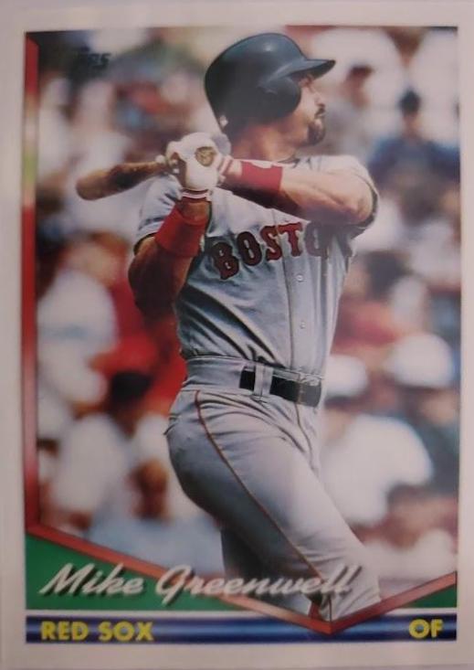 Mike Greenwell #502 Baseball Cards 1994 Topps