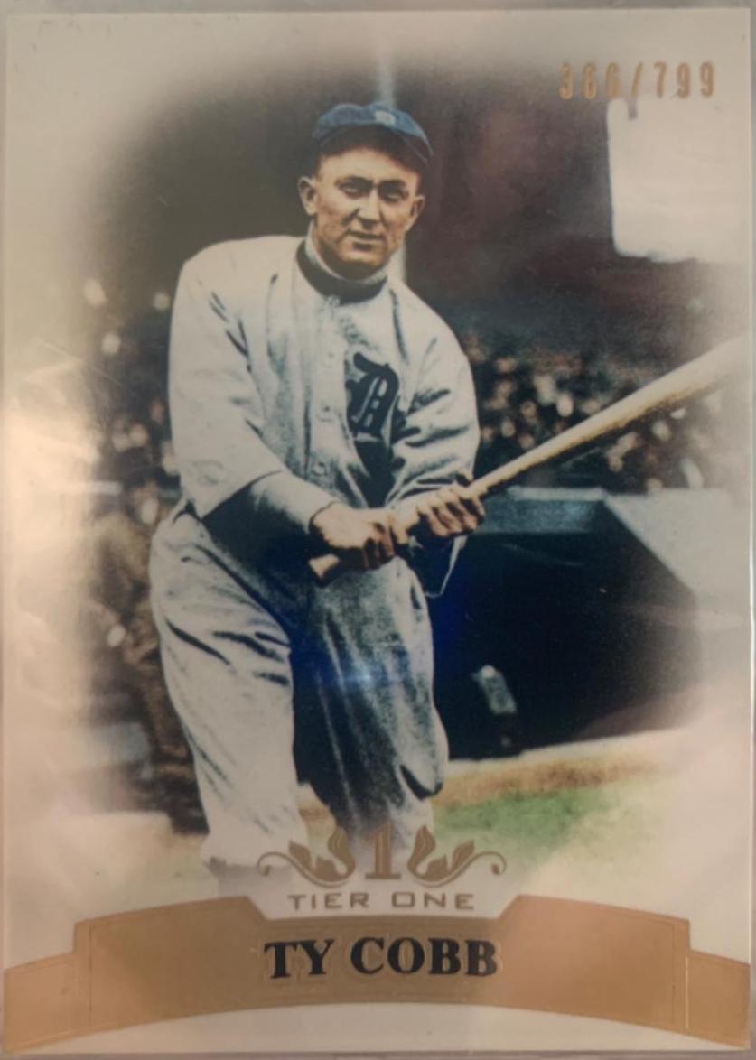 Ty Cobb #5 Baseball Cards 2011 Topps Tier One