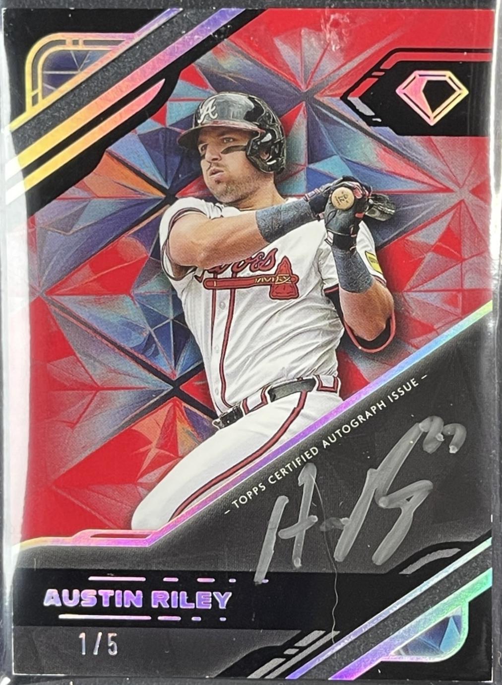 Austin Riley [Silver Ink Red] #BPA-AR