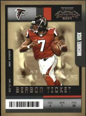 Michael Vick #4 Football Cards 2004 Playoff Contenders