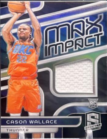 Cason Wallace #MI-CAS Basketball Cards 2023 Panini Spectra Max Impact