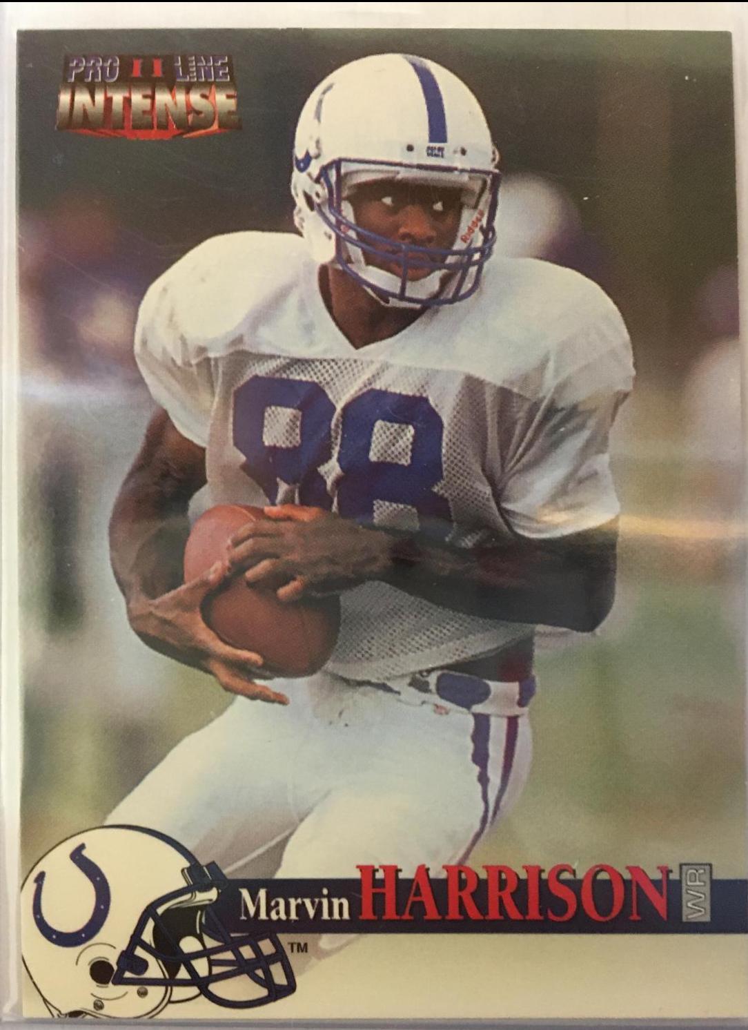 Marvin Harrison #95 Football Cards 1996 Pro Line II Intense