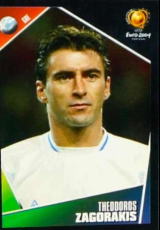 Theodoros Zagorakis #43 Soccer Cards 2004 Panini UEFA Euro