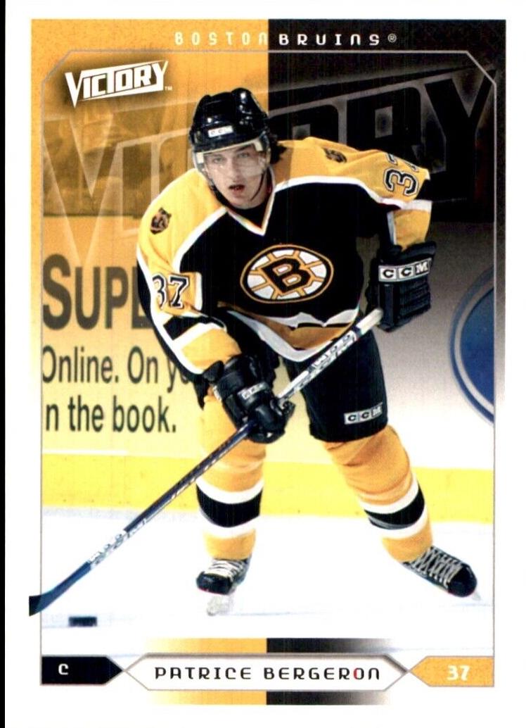 Patrice Bergeron #14 Hockey Cards 2005 Upper Deck Victory