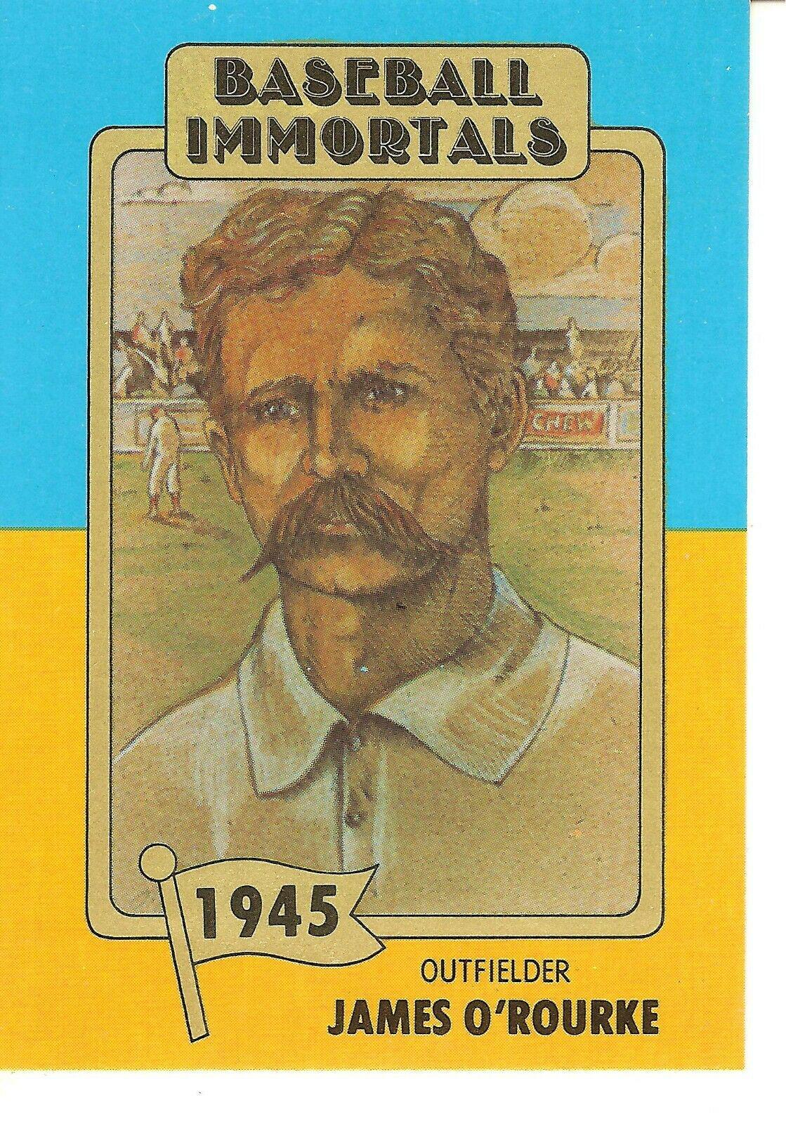 James O'Rourke #37 Baseball Cards 1980 Baseball Immortals