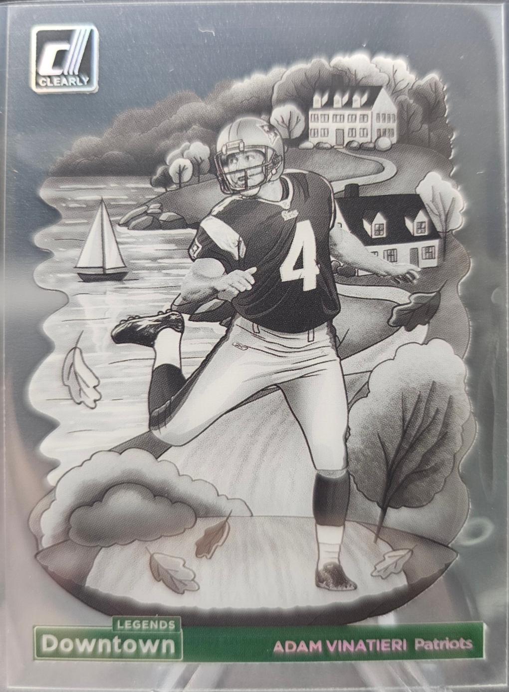 Adam Vinatieri #9 Football Cards 2024 Clearly Donruss Downtown Legends
