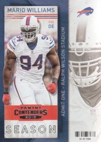 Mario Williams #13 Football Cards 2013 Panini Contenders