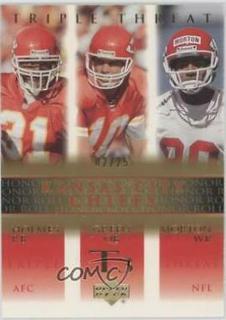 Priest Holmes, Trent Green, Johnnie Morton
