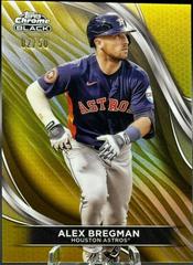 Alex Bregman [Gold Refractor] #97 Baseball Cards 2024 Topps Chrome Black Prices