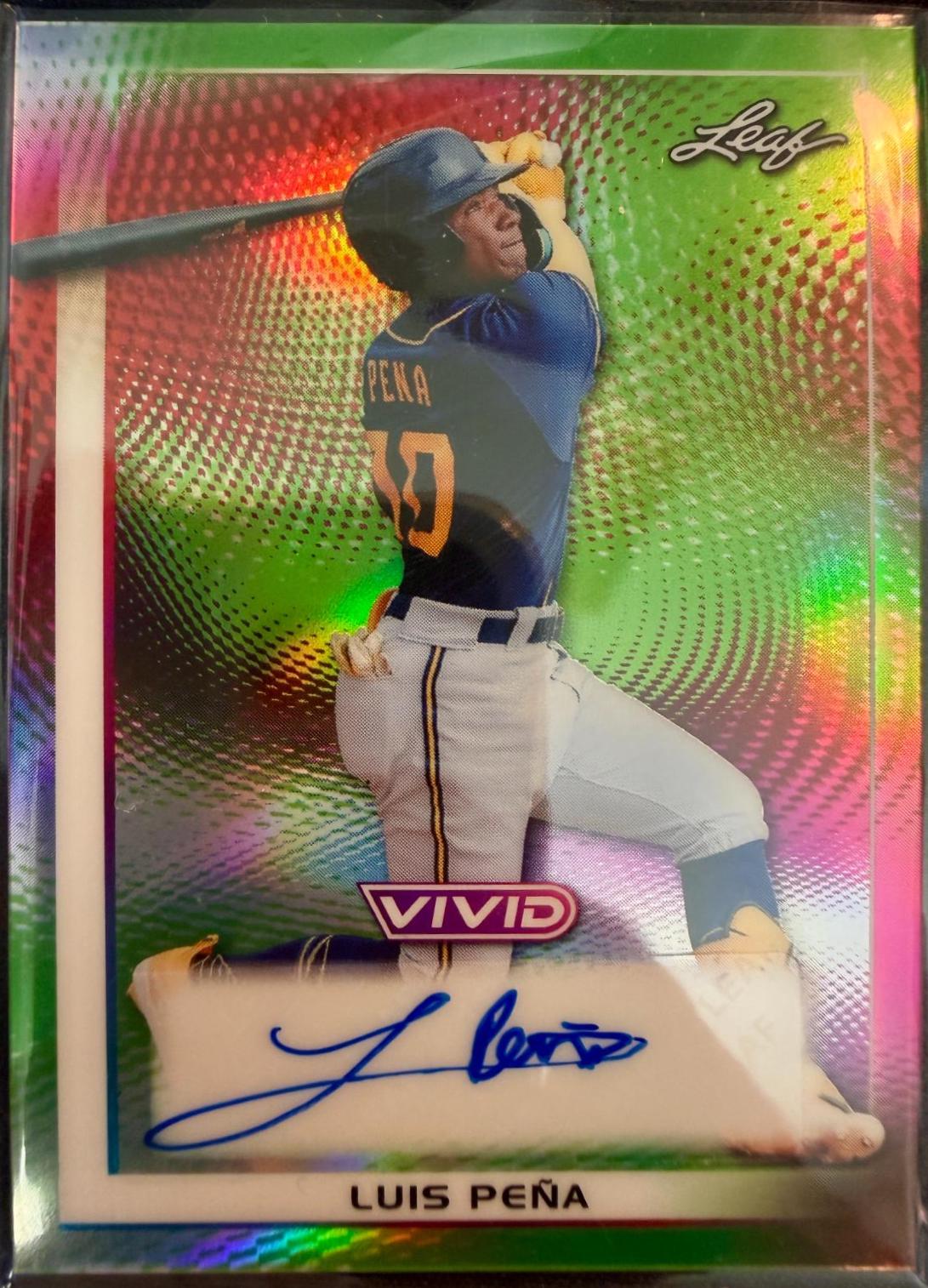 Luis Pena #BA-LP1 2026 Leaf Vivid Autograph Baseball