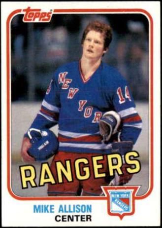 Mike Allison #94 1981 Topps Hockey