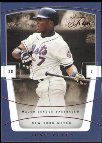 Jose Reyes #37 Baseball Cards 2004 Flair