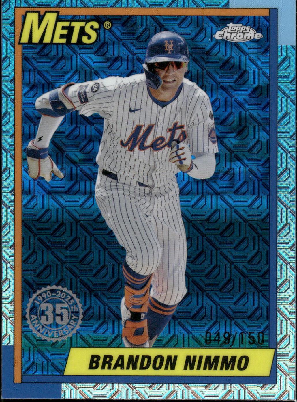 Brandon Nimmo #T90C-61 Baseball Cards 2025 Topps 1990 Chrome