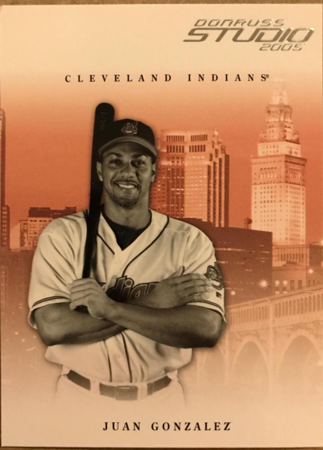 Juan Gonzalez #92 Baseball Cards 2005 Donruss Studio