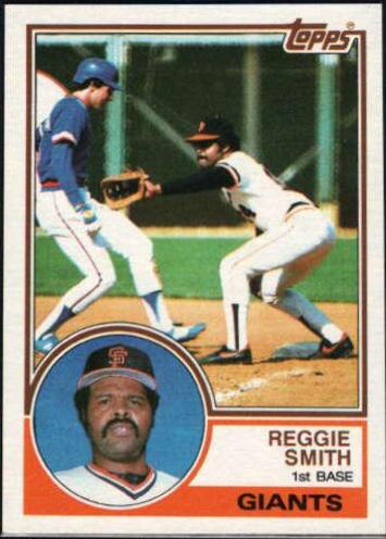 Reggie Smith #282 Baseball Cards 1983 Topps