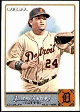 Miguel Cabrera #10 Baseball Cards 2011 Topps Allen & Ginter