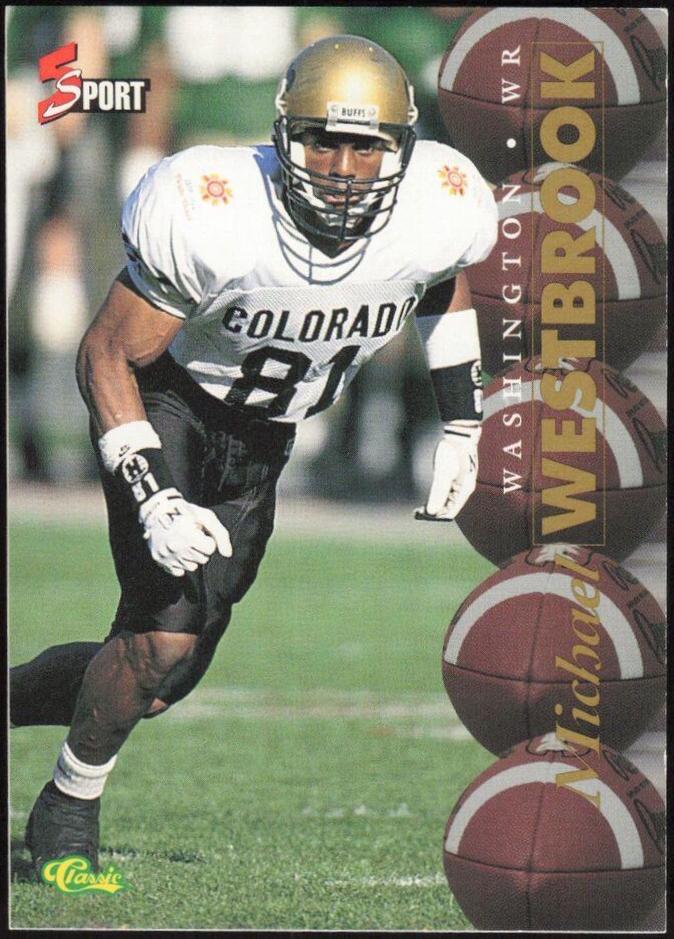 Michael Westbrook #46 1995 Classic 5 Sport Football