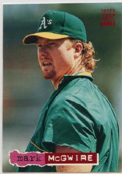 Mark Mcgwire #358 Baseball Cards 1994 Stadium Club