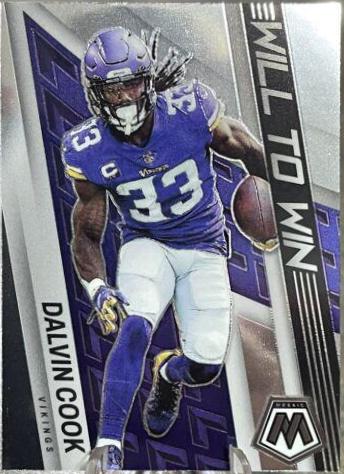 Dalvin Cook #WW-15 Football Cards 2022 Panini Mosaic Will to Win