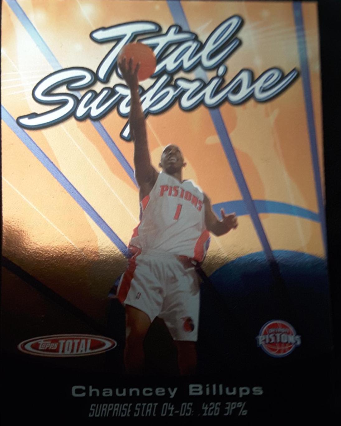 Chauncey Billups #TS1 Basketball Cards 2006 Topps Total Surprise