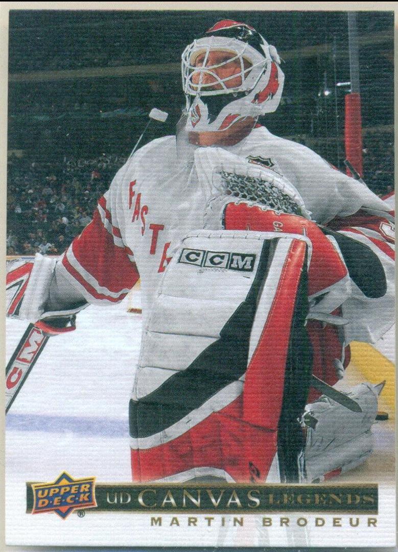 Martin Brodeur #C-59 2020-21 SP Signature Edition Legends Hockey UD Canvas Legends