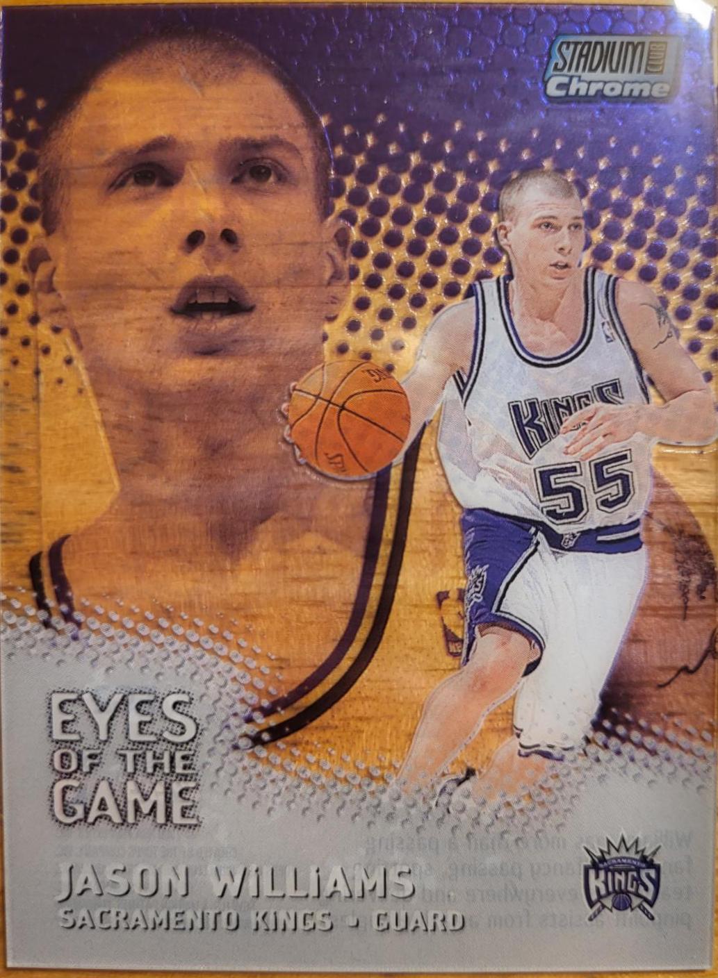 Jason Williams #EG2 Basketball Cards 1999 Stadium Club Chrome Eyes of the Game
