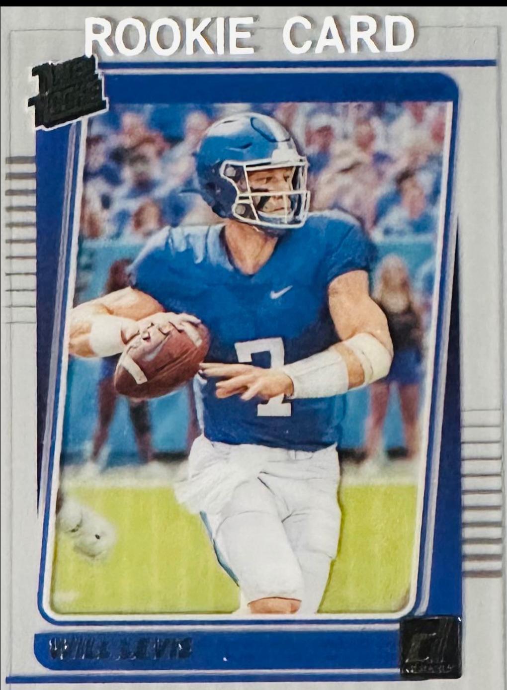 Will Levis #29 Football Cards 2023 Panini Chronicles Draft Picks Clearly Donruss