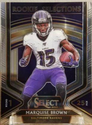 Marquise Brown #6 Football Cards 2019 Panini Select Rookie Selections