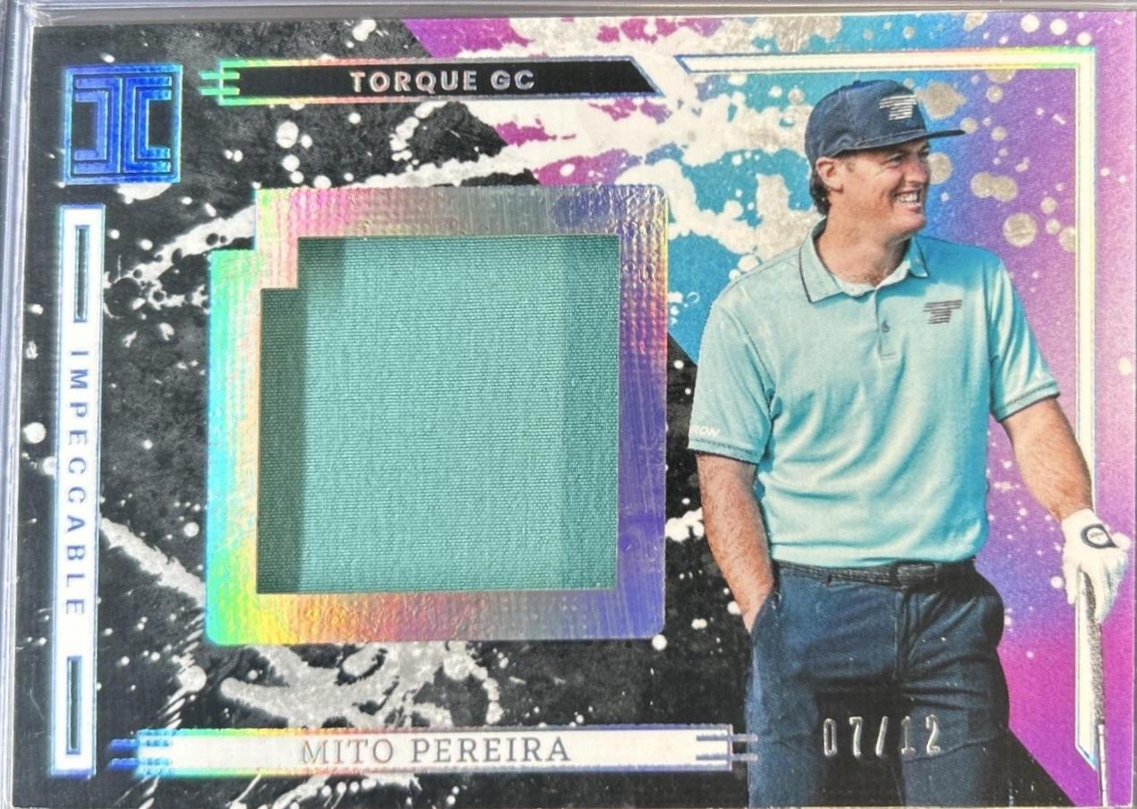 Mito Pereira #12 2025 Panini Impeccable LIV Jumbo Memorabilia Golf